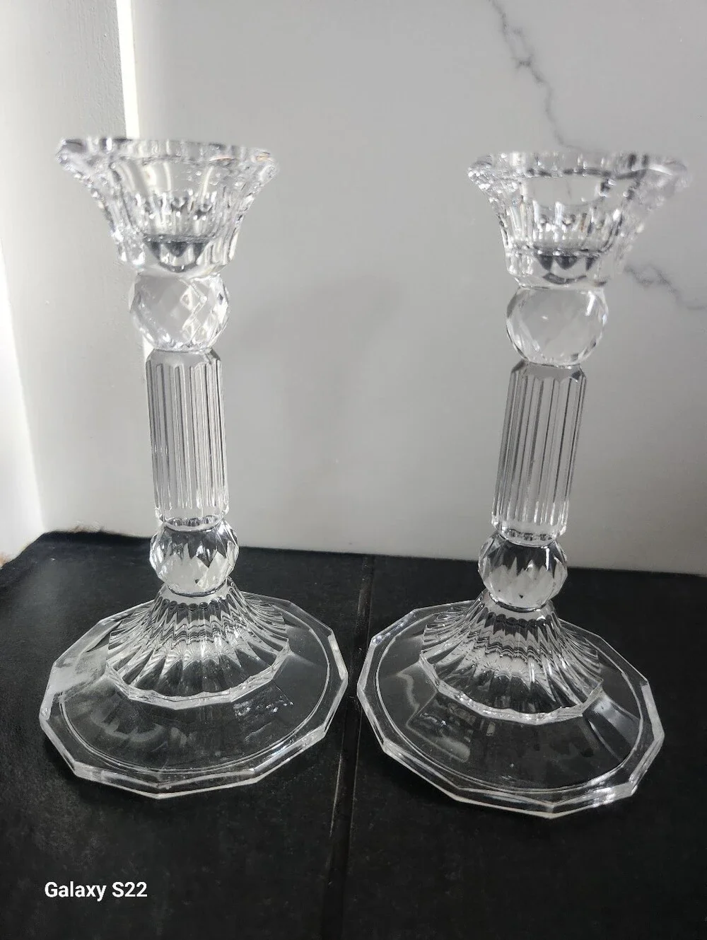 Fifth Avenue Crystal Candlestick Pair